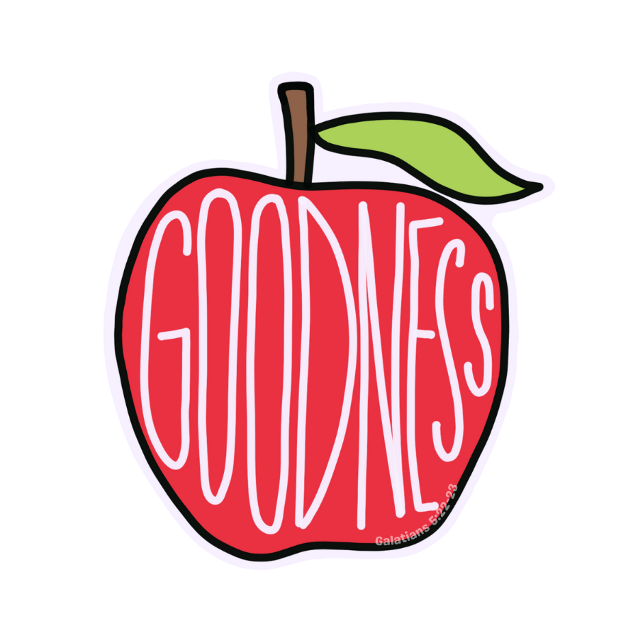 Goodness Apple Sticker