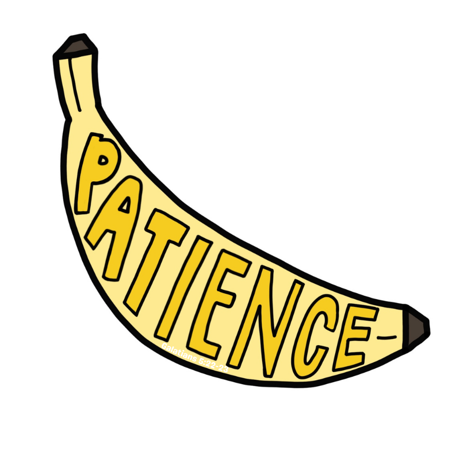 Patience Banana Sticker