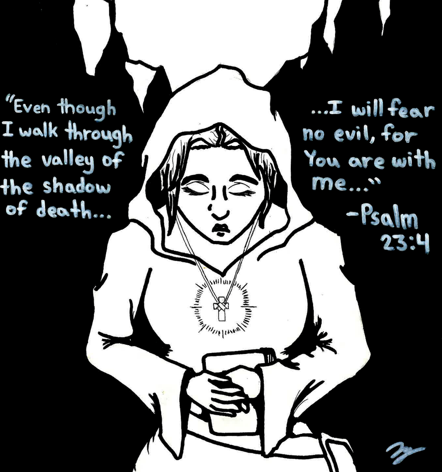 Psalms 23:4 – “Valley of the Shadow” Art Print