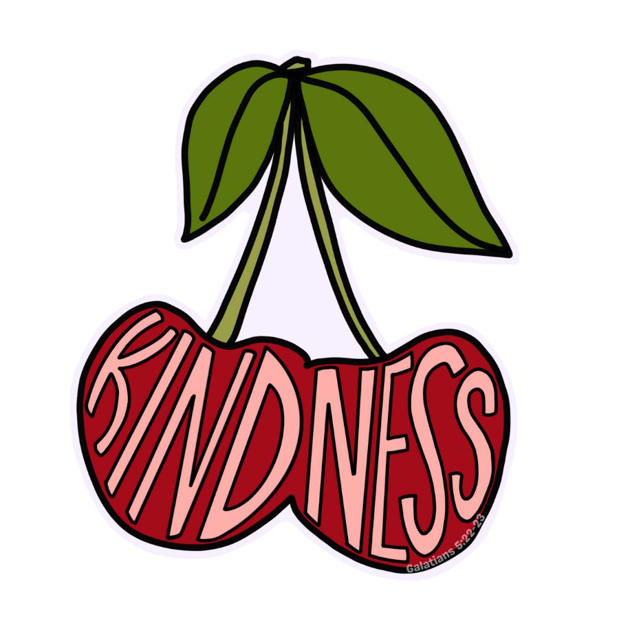 Kindness Cherry - Color Sticker