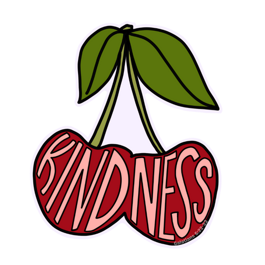 Kindness Cherry - Color Sticker