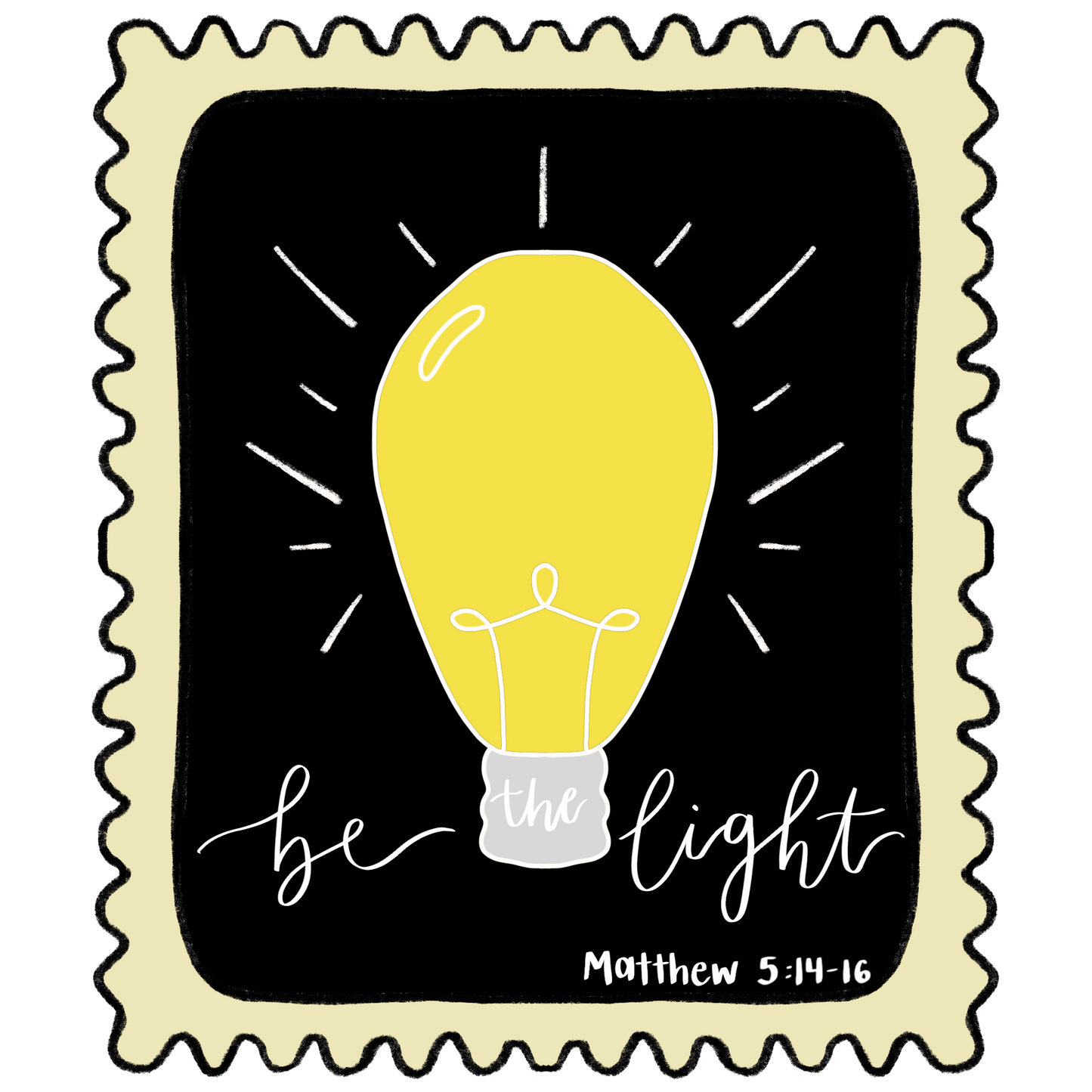 Be the Light - Faith Post Collection Sticker